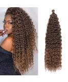 Deep Twist Crochet Hair - 22 Inch Synthetic Ombre Curly Braids | 6 Packs Waterwell Twist Hair Extensions - Buy Online on GoSupps.com