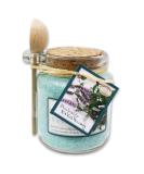 Florex Bath Salt 300g - Decorative Glass Jar with Wooden Spoon | Soothing Bath Additive for Relaxation & Aromatherapy | International Shipping Available - Buy Online on GoSupps.com