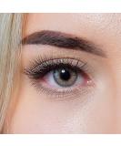 Shop Charmiga Gleam Gray Colored Contact Lenses - Soft Hydrogel 0.0 Diopters 2-Piece Set with Containers Natural Gray Shades for All-Day Comfort - Buy Online on GoSupps.com
