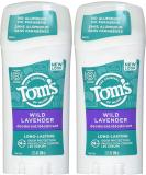 Tom's of Maine Lavender Deodorant Stick 2.25 Oz (Pack of 2) - Natural & Long-Lasting - Buy Online on GoSupps.com