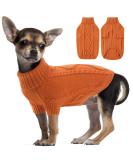 Classic Dog Sweater | Warm Turtleneck Puppy & Cat Coat | Winter & Holiday Pet Outfits | XXL Caramel - Buy Online on GoSupps.com