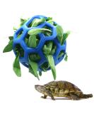 Lodczioe Turtle Lubrica Ball Toy - Hay Feeder for Turtles & Small Pets | Blue Feeding Grass Ball for Fruits & Vegetables - Buy Online on GoSupps.com