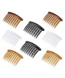 8 Piece Plastic Hair Comb Set for Fine Hair & Bridal Veils - Elegant Teeth Hairpins Side Combs & Hair Jewelry - Buy Online on GoSupps.com