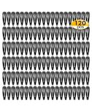 120 pack 2 Inch Snap Hair Clips Hair Barrettes Black Snap Barrettes for Girls Kids Women (50mm Black) black plain - Buy Online on GoSupps.com