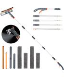 Eazer 76'' Spray Squeegee Cleaner Tool | 3-in-1 Window Washer Kit with Extension Pole | Adjustable Head for Indoor/Outdoor Glass | 4 Replacement Pads - Buy Online on GoSupps.com