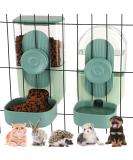 Small Animal Feeder and Waterer Set - Hanging Automatic Dispenser for Small Pets - Cage Feeding Bowl for Dogs, Cats, Kittens, Bunnies, Guinea Pigs, and Ferrets - Buy Online on GoSupps.com