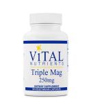 Vital Nutrients Triple Mag 250 mg 90 Vegetarian Capsules - Buy Online on GoSupps.com