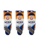 Arm & Hammer Memory Foam Work Insoles Men's Sizes 8-13 - 3 Pack (1 Pair each) - Buy Online on GoSupps.com