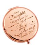 Gevody Bonus Daughter & Daughter-in-Law Travel Compact Mirror - Perfect Gift for Stepdaughter, Adoption, Birthday, Wedding & Graduation - Personal Makeup Mirror - Buy Online on GoSupps.com