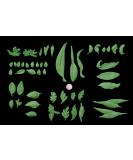 45 x Edible 3D Large Mixed Green Leaves Flowers icing toppers cake cupcakes decorations (Green) - Buy Online on GoSupps.com