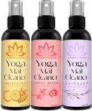 Yoga Mat Cleaner Spray Kit (Pack of 3) | Refresh & Restore Mats with Microfiber Towel | Lavender Fresh Roses Energy Citrus - Buy Online on GoSupps.com