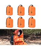 Waterproof Emergency Sleeping Bag 6-Pack | Lightweight Thermal Blanket for Camping & Hiking | Outdoor Survival Gear - Buy Online on GoSupps.com