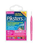 Piksters Interdental Brushes (40 Pack, Size 00 (Pink)) 40 Count (Pack of 1) Size 00 (Pink) - Buy Online on GoSupps.com