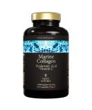 Marine Collagen Capsules with Hyaluronic Acid & Vitamin C - 2400mg High Strength - Skin, Joints & Hair - 120 Capsules - Satin Naturel - Buy Online on GoSupps.com