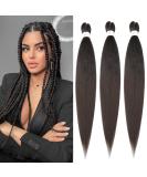 Easy Braid Anti-Stretched Braids Extensions - 32 Inch Synthetic Hair for Braiding (3 Packs Color 4#) - Premium Quality Hair Extensions for Stunning Braids - Buy Online on GoSupps.com