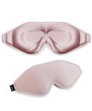 Sleep Eye Mask for Men & Women - 3D Zero Eye Pressure 100% Light Blocking Soft Travel Shade - Pink - Buy Online on GoSupps.com