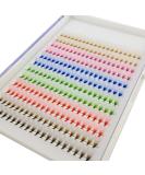 HBZGTLAD 120/240PCS Mix Colors Premade Fans Nature Long Volume Eyelashes - 8mm C Curl 0.07mm 240 Fans - Buy Online on GoSupps.com