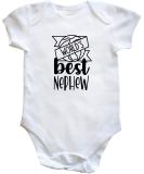 Hippowarehouse World's Best Nephew Baby Vest Bodysuit - Short Sleeve for Boys and Girls - Buy Online on GoSupps.com