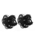 Create Idea 2-Piece Black Hair Ties for Updos Curly & Messy Hair Perfect for Weddings Parties & Evening Events - Buy Online on GoSupps.com