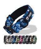 Shop Tspro Premium Camo Dog Collar - Adjustable Thick Durable with Quick Lock Metal Buckle for Small to Large Dogs | Camo Blue Size L (42.5cm-65cm) - Buy Online on GoSupps.com