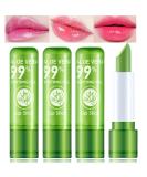 WYBLZPXZ 4 Pack Aloe Vera Lipstick - Long Wear Nutritious Lip Stick with Magic Temp Color Changing Formula - Moisturizing, Waterproof Matte Lip Balm Makeup - 4 Pack - Buy Online on GoSupps.com