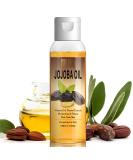Organic Jojoba Hair Oil - Heat Protectant Moisturizing Serum with Vitamins E Rosemary & Shea Butter for Anti-Frizz & Damage Care - Buy Online on GoSupps.com