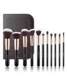 SIXPLUS 11Pcs Makeup Brushes Set Professional with Case - Royal Golden Brushes for Foundation, Powder, Concealer, Eyeshadow, Blush - Portable Storage Bag & Guide Included - Best Make Up Brush Kit Gift for Women - Buy Online on GoSupps.com