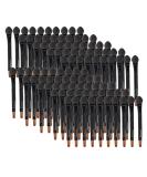 2-in-1 Mini One-Way Lip & Eyeshadow Brush Set - 100 Pieces for Flawless Makeup Application | Rose Blower Design - Buy Online on GoSupps.com