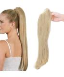 Ponytail Extension Braid | Heat-Resistant Micro-Wavy Hair | 22 Dark Blonde & Mix Shades | Realistic Stretch Hair Extensions - Buy Online on GoSupps.com