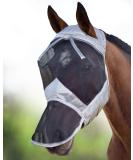 Buy Harrison Howard CareMaster Horse Fly Mask - UV Protection No Ears Nose Protection Silver/Black for Ponies (S) - Buy Online on GoSupps.com