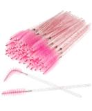 Fenshine Eyelash Brush - 200 Disposable Mascara Bars for Eyelash Extensions & Eyebrow Contouring - Pink - Buy Online on GoSupps.com