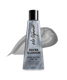 EDA Taspinar Silver Glitter Body Oil - Moisturizing Silver Illusion 200ml | All Eyes on You - Buy Online on GoSupps.com