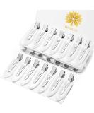 KANPRINCESS 21PCS No Crease Hair Clips for Women - Creaseless Clips for Makeup & Hair Styling in White - Includes Storage Box - Buy Online on GoSupps.com