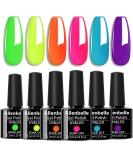 Allenbelle Glow in the Dark UV Nail Polish Set - 6 Colors Gel Nail Polish Gift Set Shellac UV Gel Nail Art Soak Off LED Gel - Perfect for Creative Nail Designs - Buy Online on GoSupps.com