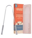 MasterMedi Tongue Scraper with Travel Case 1 Pack Bad Breath Treatment Tongue Scraper for Adults & Kids Stainless Steel Metal Tongue Scraper Easy to Use Tongue Cleaner for Hygiene and Self Care Pack of 1 - Buy Online on GoSupps.com