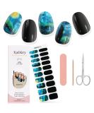 Kalolary Van Gogh's Starry Night Semi Cured Gel Nail Stickers, Starry Sky Full Wrap Nail Gel Polish Strips, Brighter and Waterproof Adhesive Real Gel Nail Polish Stickers for Birthday Gift(UV/LED Lamp Required) - Buy Online on GoSupps.com