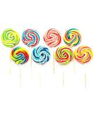 15 x LOLLIPOPS RAINBOW LOLLIES 30g CAKE TOPPERS KIDS PARTY BAGS HALAL VEGAN - Buy Online on GoSupps.com