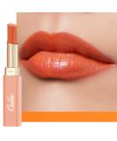 Oulac Moisturising Orange Lipstick - Moisture Shine Hydrating Lipstick & Tinted Lip Balm for Dry Lips Medium Coverage Lip Colour | Juicy Look Glossy Finish Vegan Cruelty-Free Love Hate (08) - Buy Online on GoSupps.com