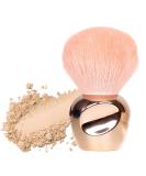 Premium Powder Brush - Makeup Face Brush for Blush & Bronzer | Soft Plush Fibers | Ideal for Loose & Pressed Powders - Gold - Buy Online on GoSupps.com