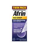 Afrin No Drip Extra Moisturizing Pump Nasal Mist Twin Pack, Congestion Relief, 1 Fluid Ounce Total (0.5 FL OZ Bottles) (Packaging May Vary) - Buy Online on GoSupps.com