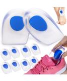 Sulpo Gel Heel Cushions - 5 Pairs for Heel Spur Relief | Silicone Insole Inserts for Men & Women | Comfortable Shoe Protection Size 40-46 - Buy Online on GoSupps.com