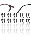Haobin 20 Pair Silicone Anti-Slip Glasses Ear Hooks - Comfortable Protection for Sunglasses & Eyeglasses - Buy Online on GoSupps.com