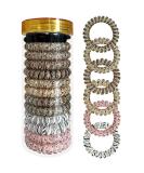 BeliJiu Spiral Coil Hair Ties - Animal Pattern 12P | Elastic Hair Ties for Women | Wrinkle Free & Long Lasting | Pain Free Ponytail Accessories - Buy Online on GoSupps.com