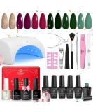 Beetles Gel Nail Polish Kit - 6 Colors with UV Light | Soak Off DIY Manicure Set - Perfect Gift for Women - Buy Online on GoSupps.com