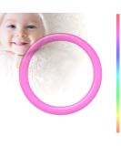 Shop Pink-Transparent Silicone O-Ring Pacifier Adapter & Chain - International Shipping Available - Buy Online on GoSupps.com