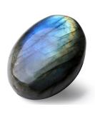 MAIBAOTA 2.4" Labradorite Healing Crystal Gemstones Pocket Polished Moonstone Gifts Oval Shape Reiki Spiritual Energy Nature Crystals for Women Men Relief Balancing Stress Divination Meditation - Buy Online on GoSupps.com
