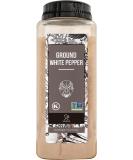 Soeos Fine Ground White Pepper 18oz - Non-GMO, Kosher Verified, Freshly Packed | Fine Grain White Pepper Powder - 1.13lb - Buy Online on GoSupps.com