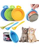 WASYPLSFOI Tin Can Lids Covers Lid Cover for Cans Tins Dog Cat Food Container Plastic 3 Standard Seal with Spoon 3+3 - Buy Online on GoSupps.com