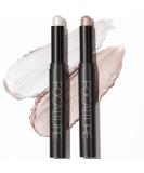 FOCALLURE 2 Pcs Shimmer Cream Eyeshadow Stick,Brightener Eyeshadow Pencil Crayon,Highlighter Eye Shadow Stick Sets with Crease-proof Formula,Long Lasting Waterproof Eye Shadow Make Up(Twilight) - Buy Online on GoSupps.com