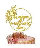 Happy Mother's Day Cake Topper Glitter Cardstock Party Favour Decoration By 3 LITTLE DESSERTS (GOLD) - Buy Online on GoSupps.com